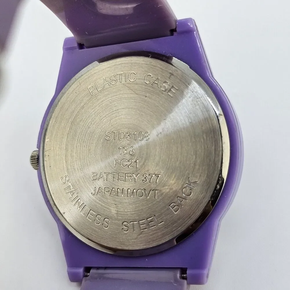 Studio Women's Watch 40MM‎ Lavender Dial Lavender Plastic Bands New Battery